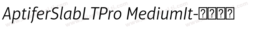 AptiferSlabLTPro MediumIt字体转换
